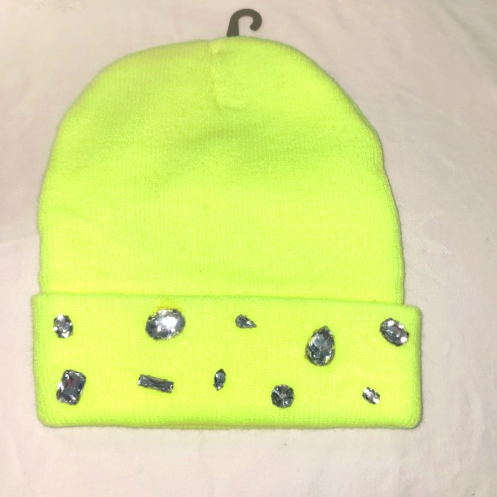 Neon Rhinestone beanie - Picture 2 of 5